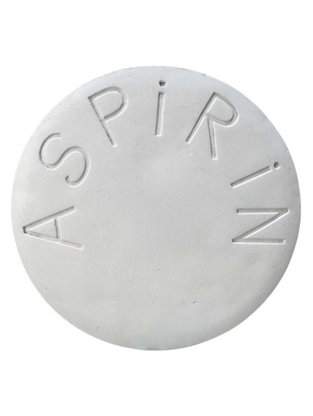 Vintage Mid Century Giant Aspirin Pill Chalkware Sculpture Paperweight Decor